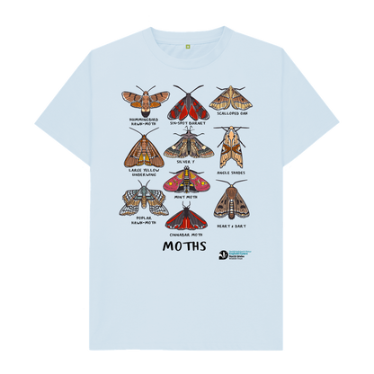 Sky Blue Moths T-shirt (Women)