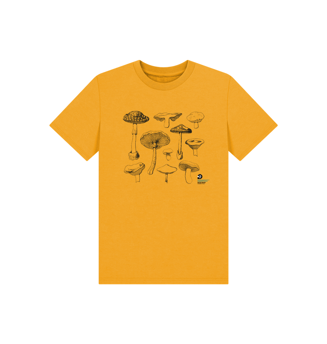 Mustard Kids Mushroom Species T-Shirt