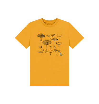 Mustard Kids Mushroom Species T-Shirt