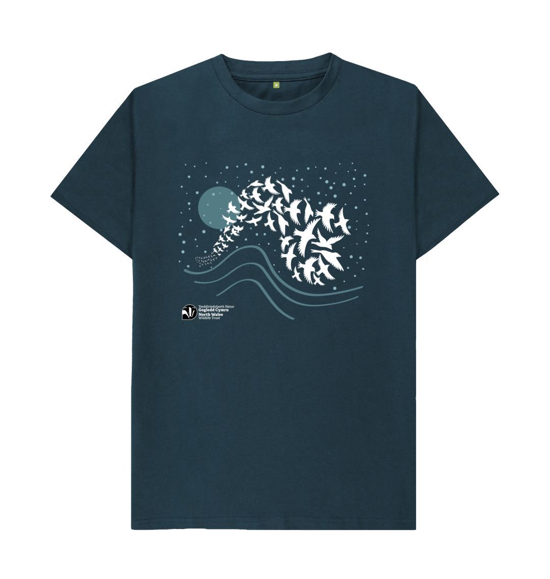 Denim Blue Winter Murmuration t-shirt