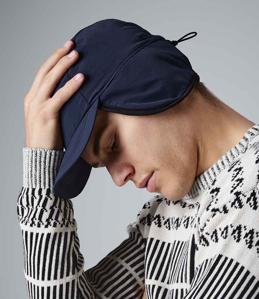 NWWT fleece lined mountain cap, with earflaps
