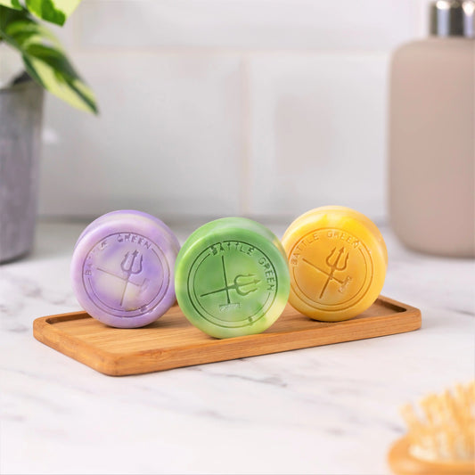 Battle Green - natural shampoo bar (citrus, lavender, mint)