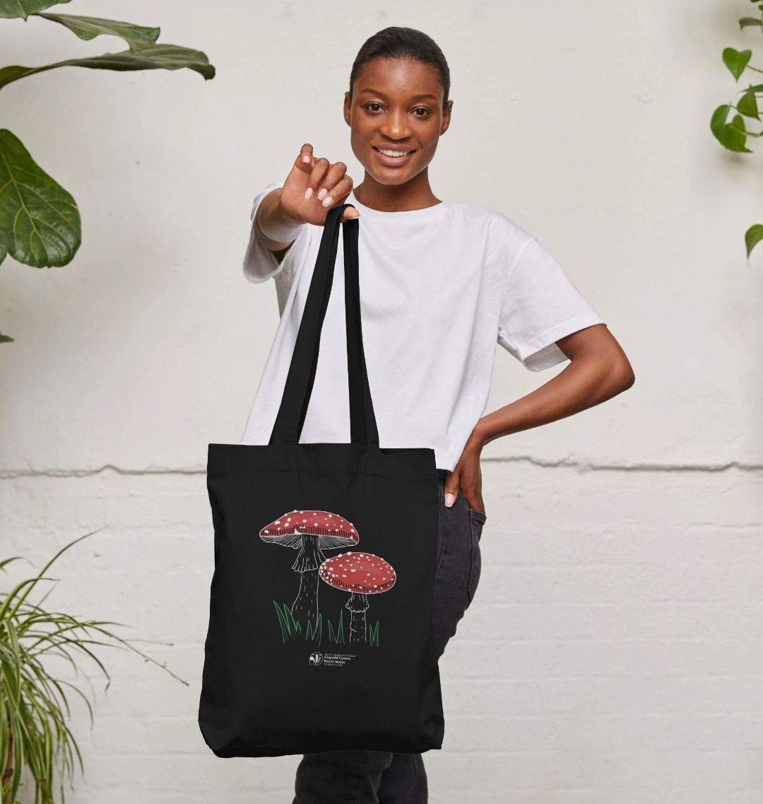 Fly agaric mushroom tote bag