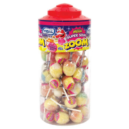 Vidal Zoom Mega Super Sour Lollies