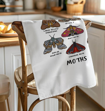 Moths Tea Towel