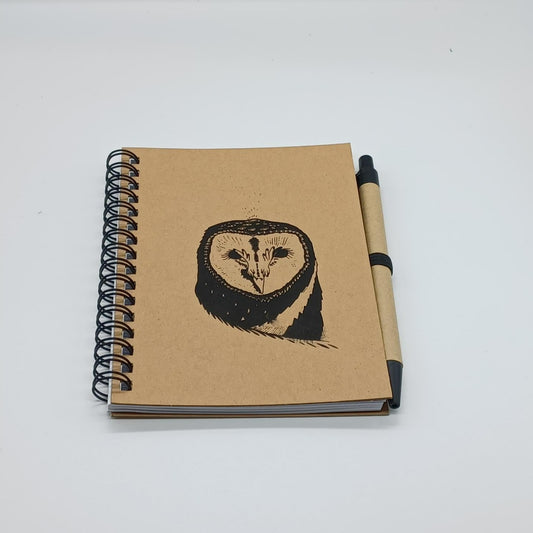 NOTEBOOK & PEN 3 (barn owl)