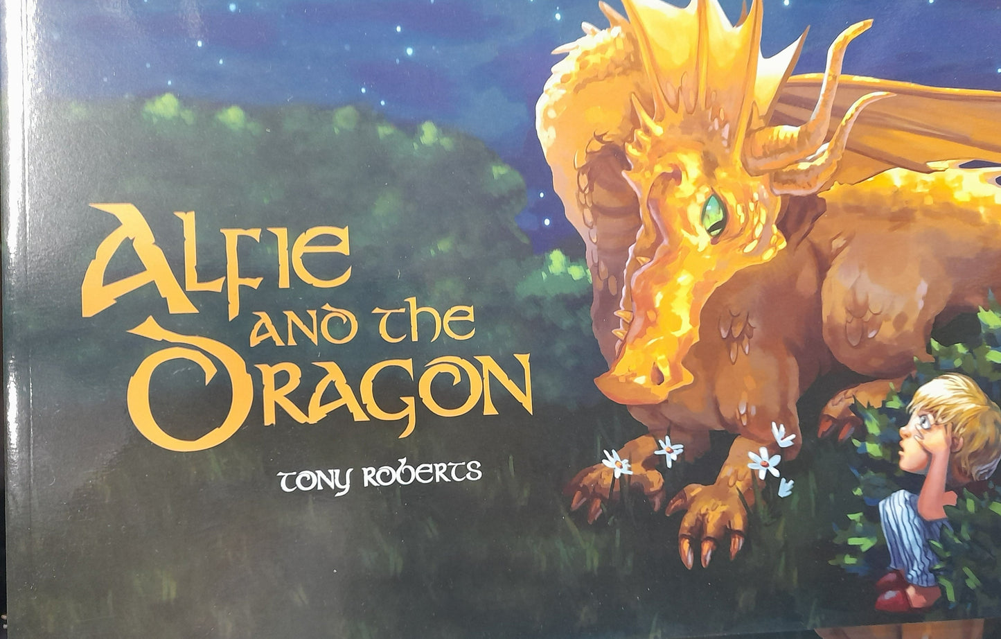 Alfie the Dragon by Tony Roberts (english & welsh available)