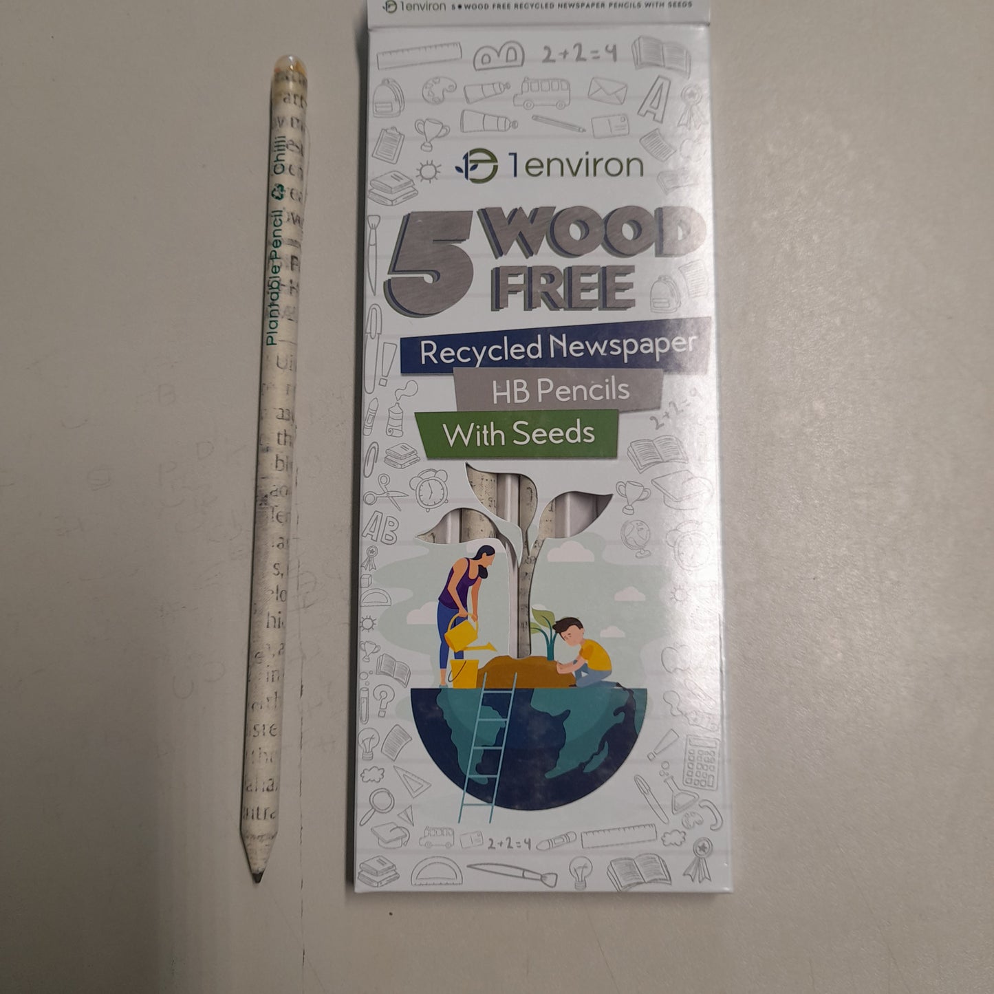 HB recycled pencils with seeds - single