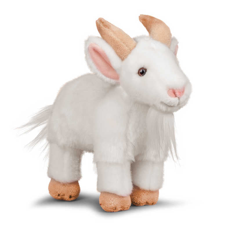 Large white goat toy